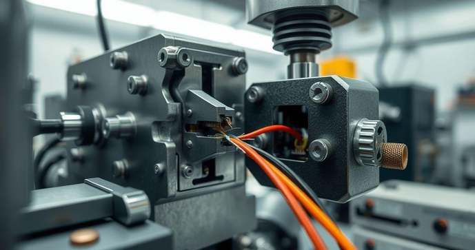 Máquina de Decapagem e Crimpagem Integrada